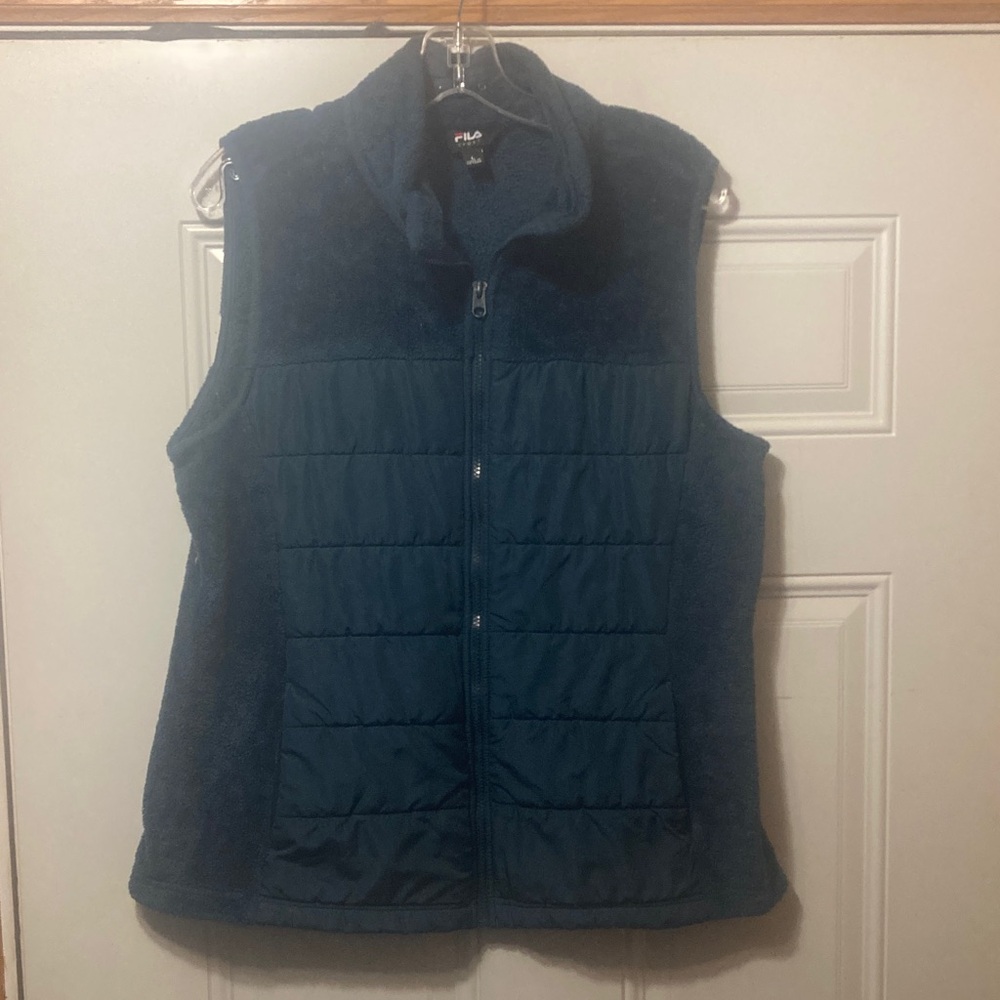 Fila Women's Deep Blue Quilted Vest L